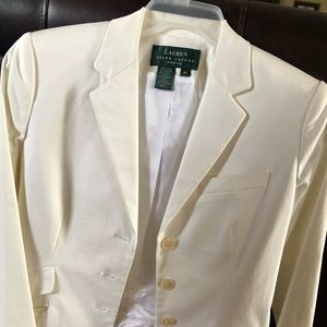 Ralph Lauren , White business blazer.